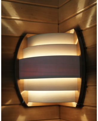 „Sydney Angle“ Beleuchtungskoffer, Thermoholz SAUNA- UND HAMMAM-BELEUCHTUNG