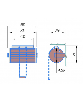 Wasserfall-Thermoflasche 30 L mit Edelstahleinsatz Duscheimer