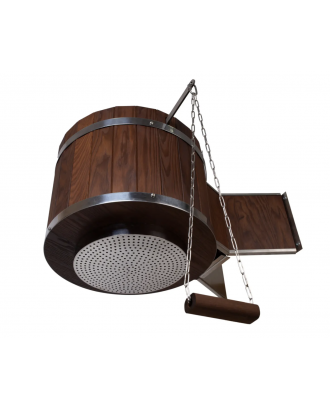 KÜHLER Wasserfall aus Thermoholz 35 l Duscheimer