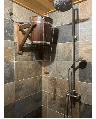 Duscheimer, Wasserfall-Thermoholz 20 l mit Kunststoffeinsatz Duscheimer