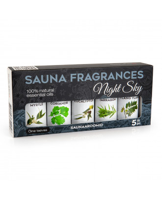 Sauflex Sauna ätherisches Öl Kollektion 5x15ml, NightSky SAUNA-AROMEN UND KÖRPERPFLEGE