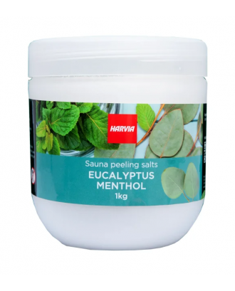 Peeling-Saunasalz HARVIA, Eukalyptus - Menthol, 1kg SAUNA-AROMEN UND KÖRPERPFLEGE