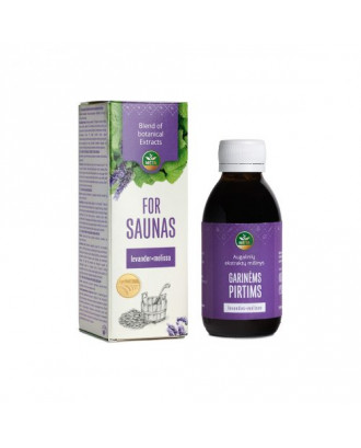 Saunaextraktmischung mit ätherischen Lavendel- und Melissenölen, 150 ml