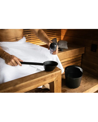 Saunazubehör – Harvia Helmi Eimer und Schöpfkelle, Schwarz SAUNA-ZUBEHÖR