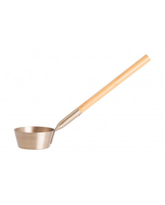 Schwarzer Stahleimer 4,5 l und Schöpfkelle 42 cm SAUNA-ZUBEHÖR