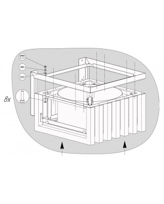 Duscheimer Kaltdusche SAUFLEX OBLIVION 28l