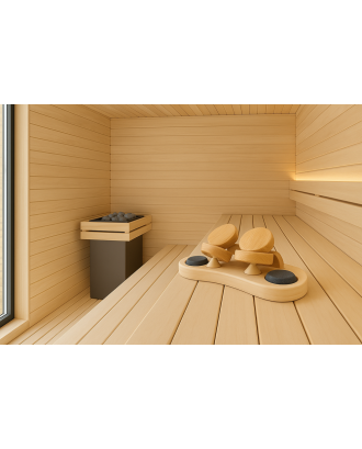 Kopfstütze Sauflex, 230x170x60mm, Kiefer-Zeder SAUNA-ZUBEHÖR