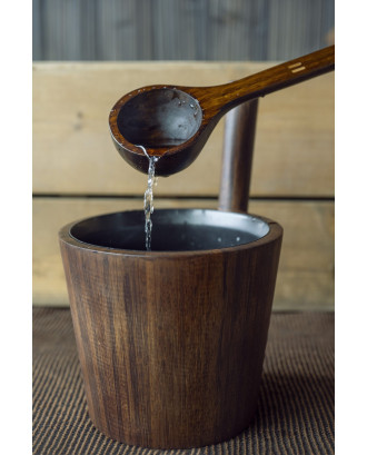 Bambuskelle RENTO Bambus Dunkel, 43 cm SAUNA-ZUBEHÖR