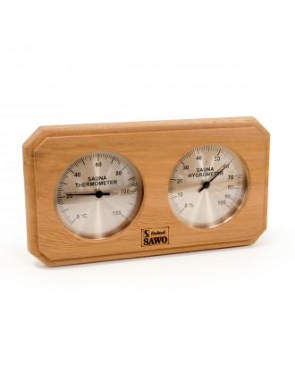 SAWO Sauna-Thermometer - Hygrometer 221-THD Zeder