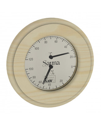 SAWO Thermometer - Hygrometer 231-THP Pine SAUNA-ZUBEHÖR