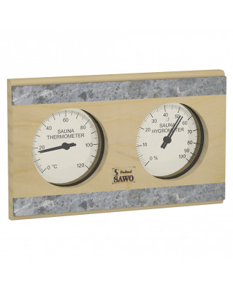 SAWO Sauna-Thermometer - Hygrometer 282-THRP Kiefer SAUNA-ZUBEHÖR