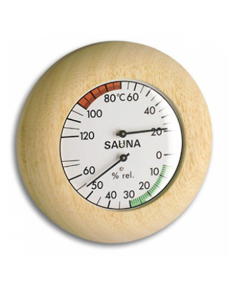 Analoges Sauna-Thermo-Hygrometer mit Holzrahmen Dostmann TFA 40.1028 SAUNA-ZUBEHÖR