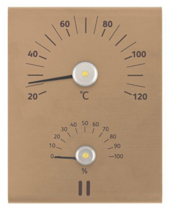 RENTO Thermometer - Hygrometer, Aluminium, Champagner, 635922