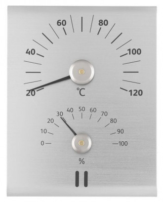 RENTO Thermometer - Hygrometer, Aluminium, Natur, 635923