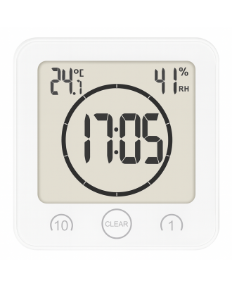 SAUFLEX 3-in-1 Multifunktions-Timer, Thermometer und Hygrometer, Weiß SAUNA-ZUBEHÖR
