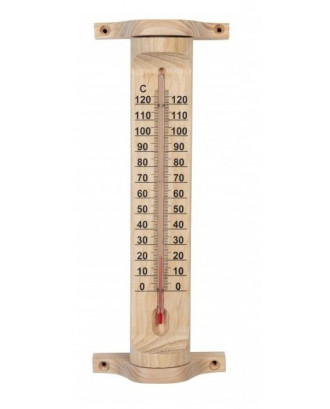 Thermometer, Alkohol, Rotierend, Kiefer SAUNA-ZUBEHÖR