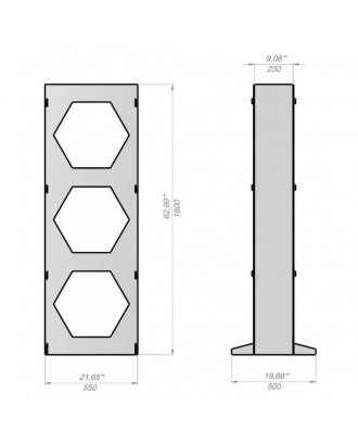 Holzhalter - V6 HEX SAUNA-ZUBEHÖR