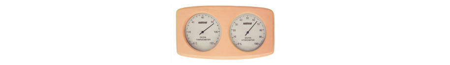Saunathermometer und Hygrometer