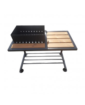 Klassischer Grill mit Tisch 120x60x85 GRILLS, BBQ, RAUCHE