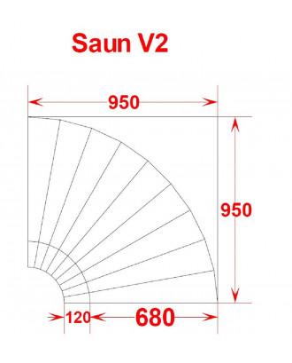 Dampfsaunasitze V-2, Ecksitz SAUNAGEBÄUDE