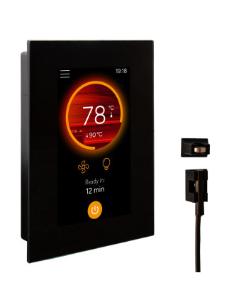 Harvia Fenix WLAN-Smart-Bedienfeld-Erweiterungsset – Harvia Fenix FX002XW WLAN mit Touchscreen und Türsensor SAUNA-BEDIENFELDER