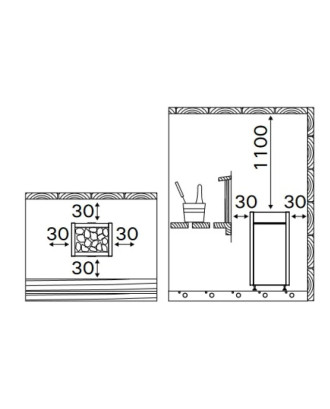 Elektrischer Saunaofen Harvia Virta Combi HL90SA, 9,0 kW, Schwarz, ohne Steuereinheit ELEKTRISCHE SAUNAHEIZUNG