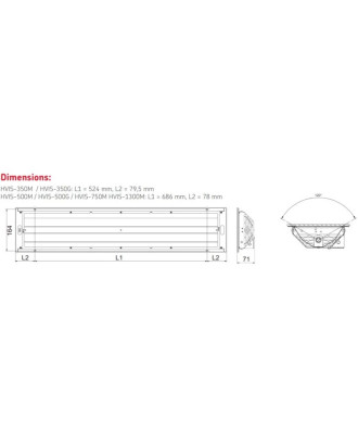 Infrarot-Feuerstelle - HARVIA VitaMY HVIS-1300M, 1300 W INFRAROTSAUNA-AUSRÜSTUNG