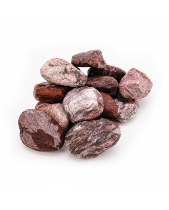 Saunasteine SAUFLEX - Roter Jaspis, 5-10 cm, 15 kg, abgerundet SAUNA STEINE