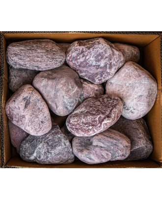 Saunasteine SAUFLEX - Roter Jaspis, 10-15 cm, 15 kg, abgerundet SAUNA STEINE