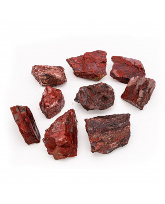 Saunasteine SAUFLEX – Roter Jaspis, 15 kg, 10–15 cm, zerkleinert SAUNA STEINE