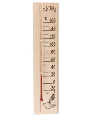 Analoges Sauna-Thermometer aus Kiefer TFA Dostmann 40.1000