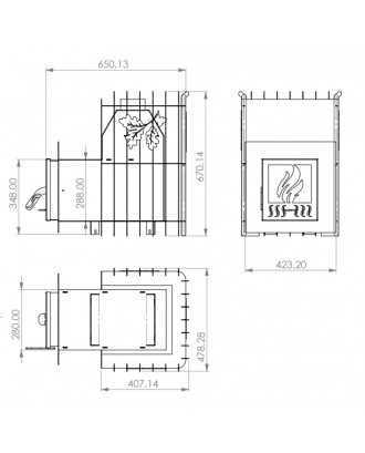 SAUNAOFEN TEPLODAR ETNA 12 PRO 4MM HOLZBRENNENDE SAUNAÖFEN