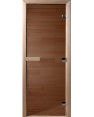 Saunatür, Erle, 8mm Bronzeglas 70x190cm, Magnet SAUNA-TÜREN