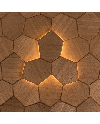 Dekoratives Element Royal Thermo, Abachi, LED SAUNA- UND HAMMAM-BELEUCHTUNG