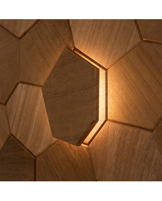 Dekoratives Element Royal Thermo, Abachi, LED SAUNA- UND HAMMAM-BELEUCHTUNG