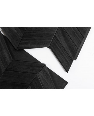 Dekorative Holzpaneele Bermuda Schwarz, Abachi SAUNA HOLZ