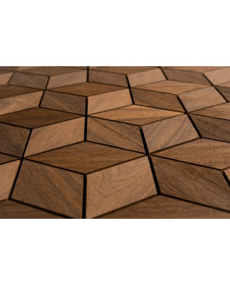 Dekorative Holzpaneele Hexa XL Thermo Rhombus, Abachi SAUNA HOLZ